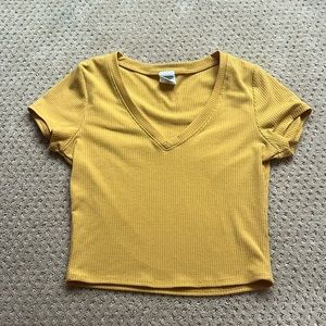 Yellow Tilly’s crop top